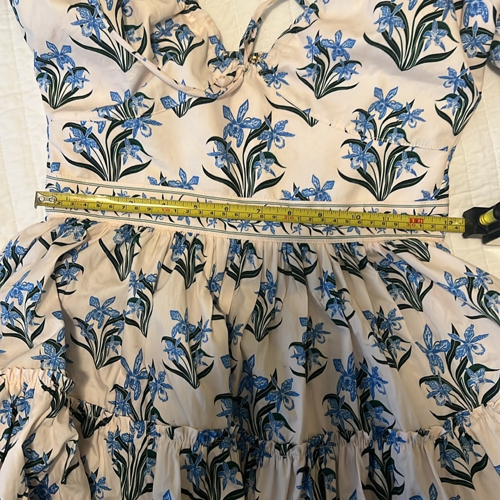 Agua by Agua Bendita Blue and White Floral Mini Dress - Picture 7 of 11